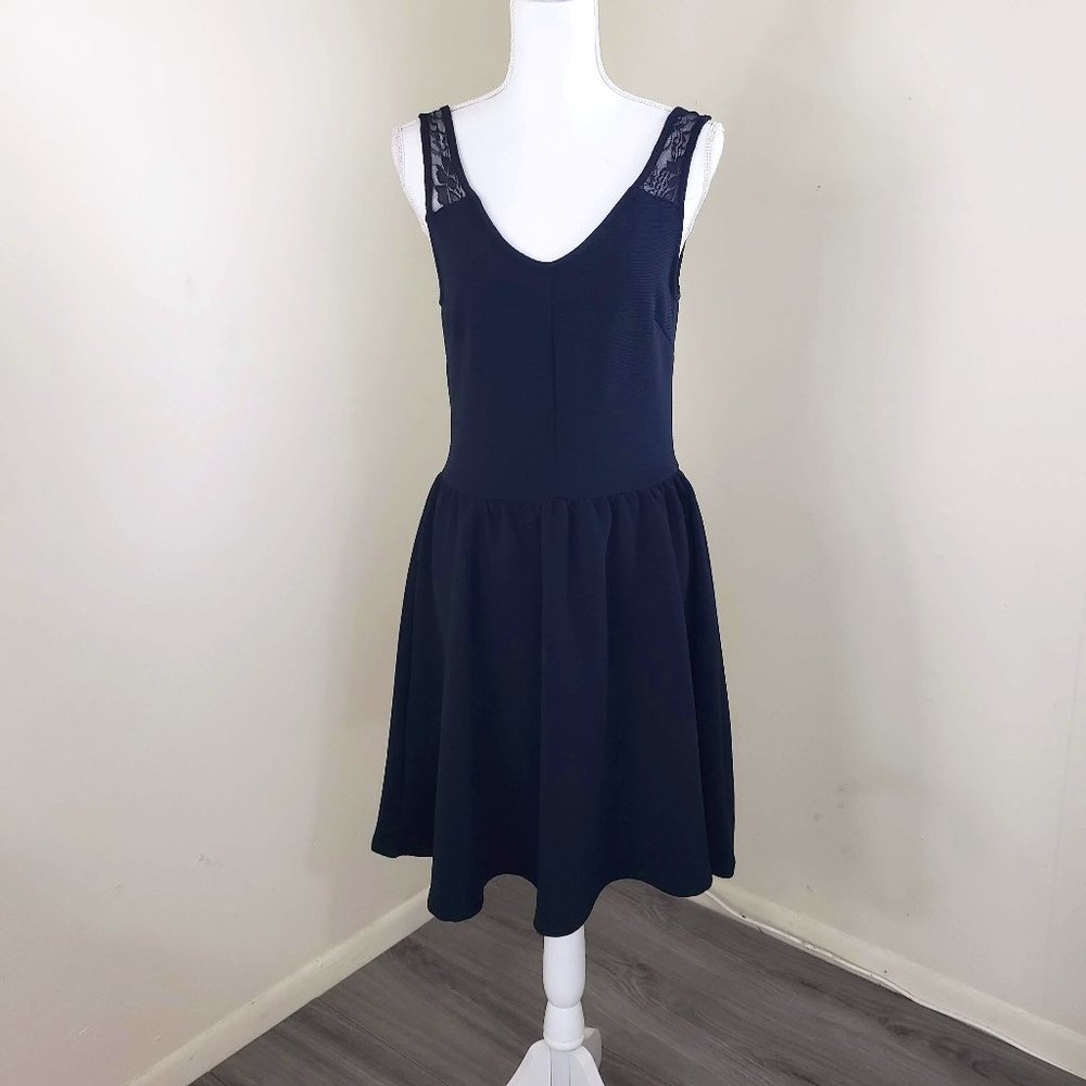Marilyn Monroe January Caviar Fit & Flare Cocktail Dress Black Size Medium